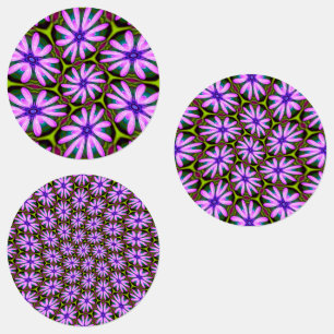 Étiquettes Motifs marguerite violet