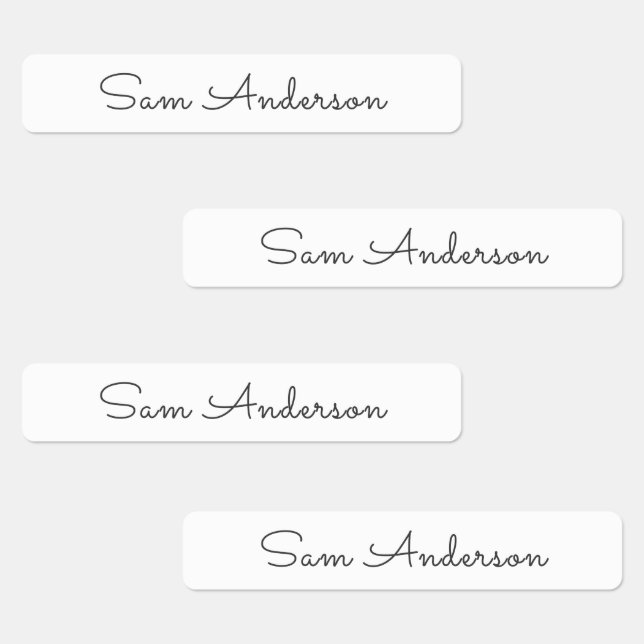 Étiquettes Name Labels for kids Back to School Cursive Script (Groupe)