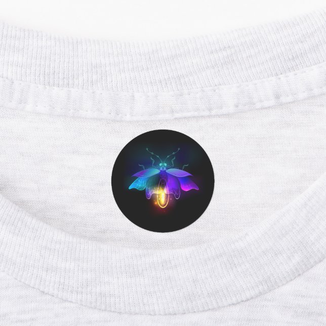 Étiquettes Neon Firefly sur noir (Apposé)