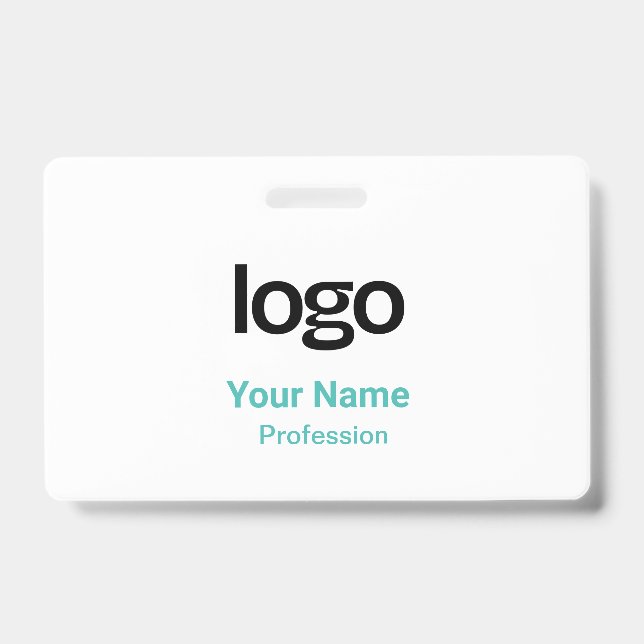 Étiquettes Nom Badges Turquoise (Avant)