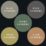 Étiquettes Nom de vêtement arc-en-ciel bohème simple imperméa<br><div class="desc">Ces super étiquettes de nourriture et de boisson modernes et simples sont à la fois imperméables et résistantes au lave-linge. Elles facilitent l'étiquetage et la conservation de vos objets personnels en sécurité contre la perte. Conçues par Stacey Meacham avec une gamme de tons naturels chauds.</div>
