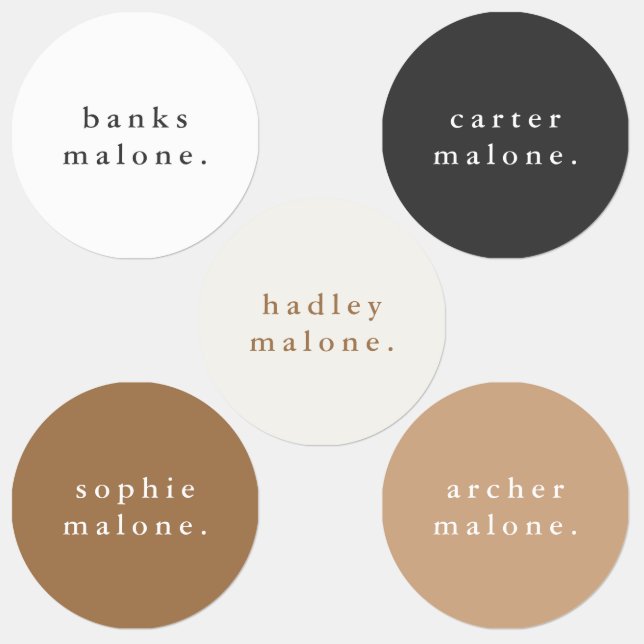 Étiquettes Nom d'enfant simple Vêtements imperméables (Groupe)