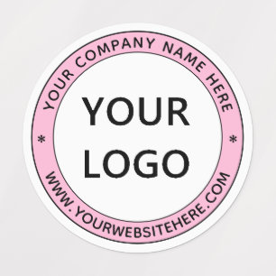 Étiquettes Nom du logo de votre entreprise Timbre spécial pe