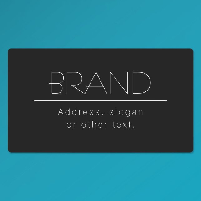 Étiquettes Nom élégant & Slogan ou autre texte (Créateur téléchargé)