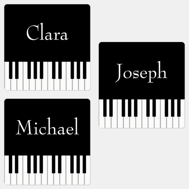 Étiquettes Nom personnalisé des musiciens de piano classique (Groupe)