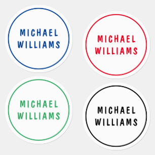 Étiquettes Nom personnalisé personnalisé minimal