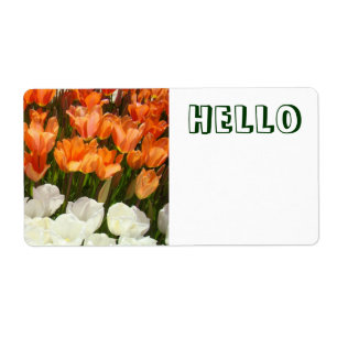 Étiquettes nominatives autocollantes Fleurs de tul