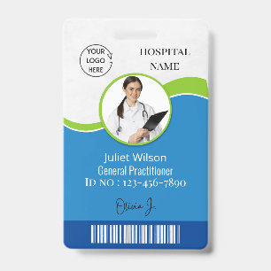 étiquettes nominatives bleues badges d'identificat