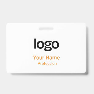Étiquettes Nominatives Orange Badges