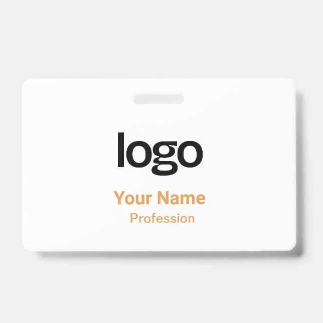 Étiquettes Nominatives Orange Badges (Avant)