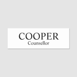 Étiquettes nominatives personnalisées pour le trav