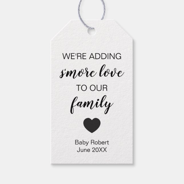 Étiquettes Nouveau Bébé, Ajoutant Encore Plus d'Am (Devant)