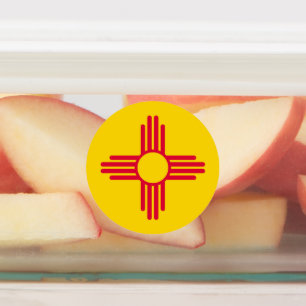 Étiquettes Nouveau-Mexique État Drapeau