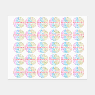 Étiquettes Nuage de mots de la communauté arc-en-ciel LGBTQ+