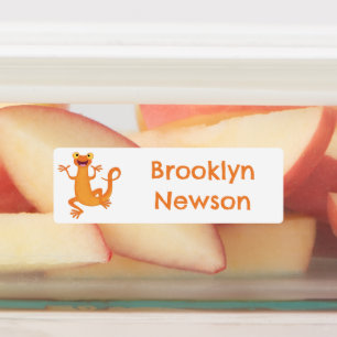 Étiquettes Nuit de danse orange mignonne personnalisée