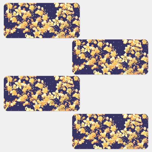 Étiquettes Nuit et or d'Hydrangea (Groupe)