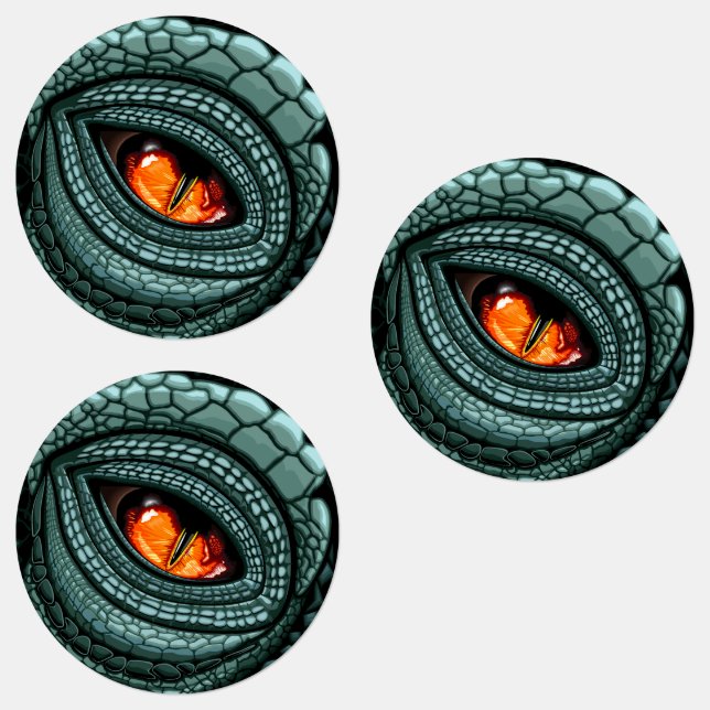 Étiquettes Œil de prédateur reptile primal (Groupe)
