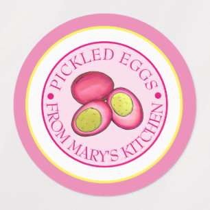 Étiquettes Oeufs De betterave rouge cuits à l'étouffée, canal