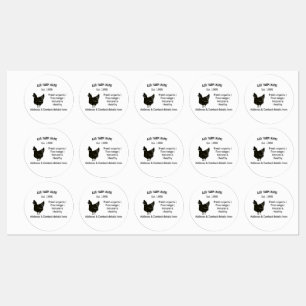 Étiquettes OEufs de poulet fermier ajouter nom année adresse