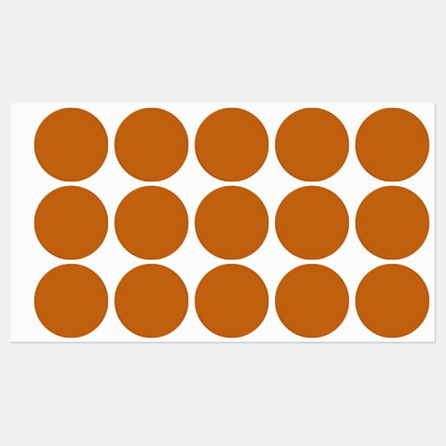 Étiquettes orange alliée (couleur solide) (Feuille)