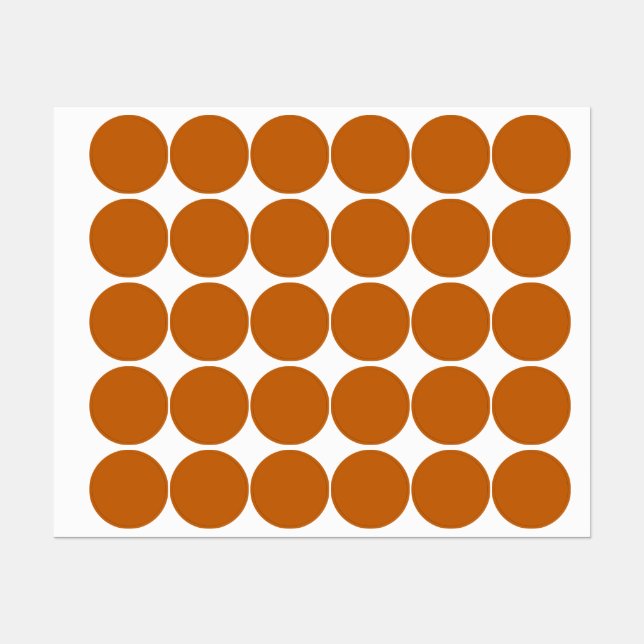 Étiquettes orange alliée (couleur solide) (Feuille)