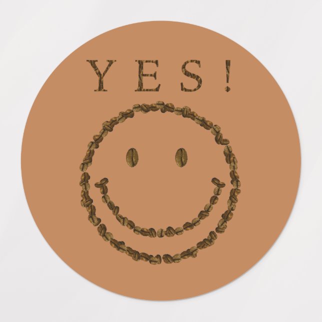 Étiquettes Oui Café ! (Design 1)
