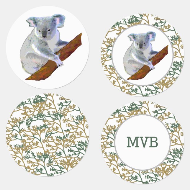 Étiquettes Ours de Koala (Groupe)