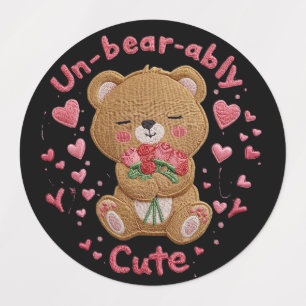 Étiquettes Ours en peluche mignon à mourir