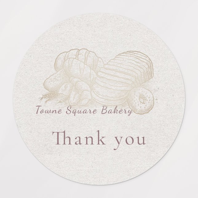 Étiquettes Pain esquissé (Design 1)