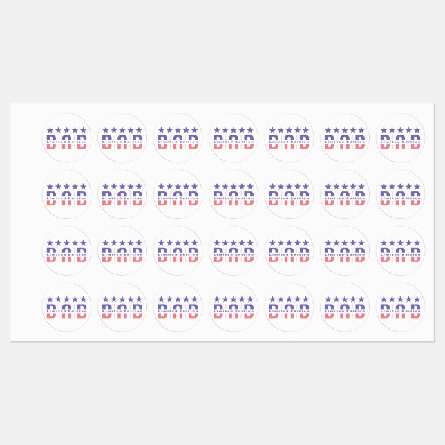 Étiquettes Papa Limited Edition (Feuille)