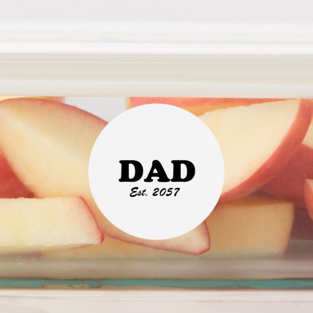 Étiquettes Papa typographie moderne personnalisé date de l'es (Apposé)
