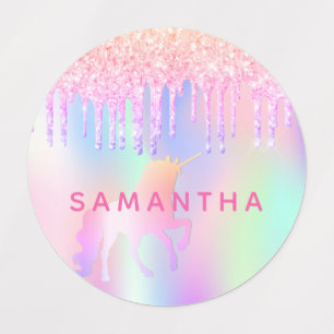 Étiquettes Parties scintillant rose magique unicorne vêtement