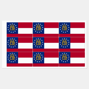 Étiquettes patriotiques avec drapeau de l'Etat de