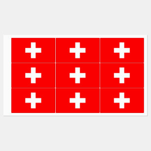 Étiquettes patriotiques avec drapeau suisse