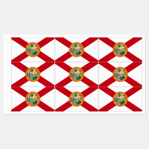 Étiquettes patriotiques avec le drapeau de l'éta