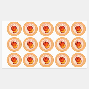 Étiquettes Pêche Fruit Accueil Pêche En Canne Peaches Canalis