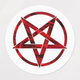 Étiquettes Pentagram Red Devil