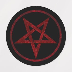 Étiquettes Pentagram Red Devil