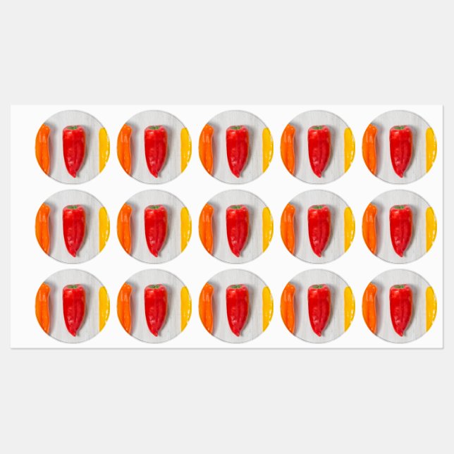 Étiquettes Pepper Still Life (Feuille)