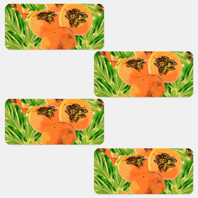 Étiquettes Persimmon (kaki) (Groupe)