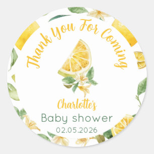 Étiquettes personnalisées de Baby Shower Fleur de