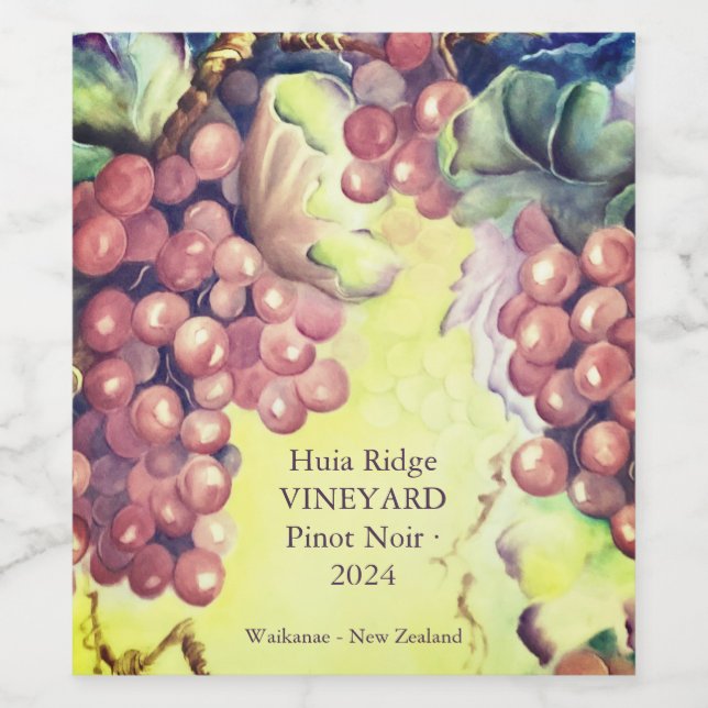 Étiquettes personnalisées pour bouteilles de vin d (Étiquettes simples)