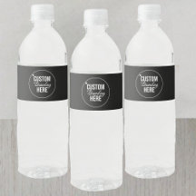 Étiquettes personnalisées pour bouteilles d'eau no