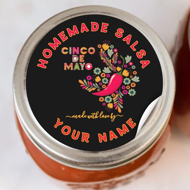 Étiquettes personnalisées pour salsa maison (Créateur téléchargé)