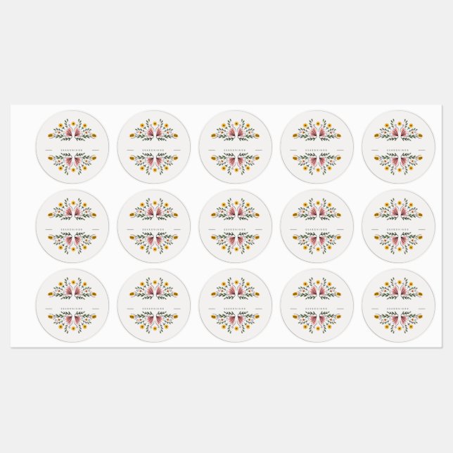 Étiquettes Personnaliser Blanc Assaisonnement épices Herbe Pa (Feuille)