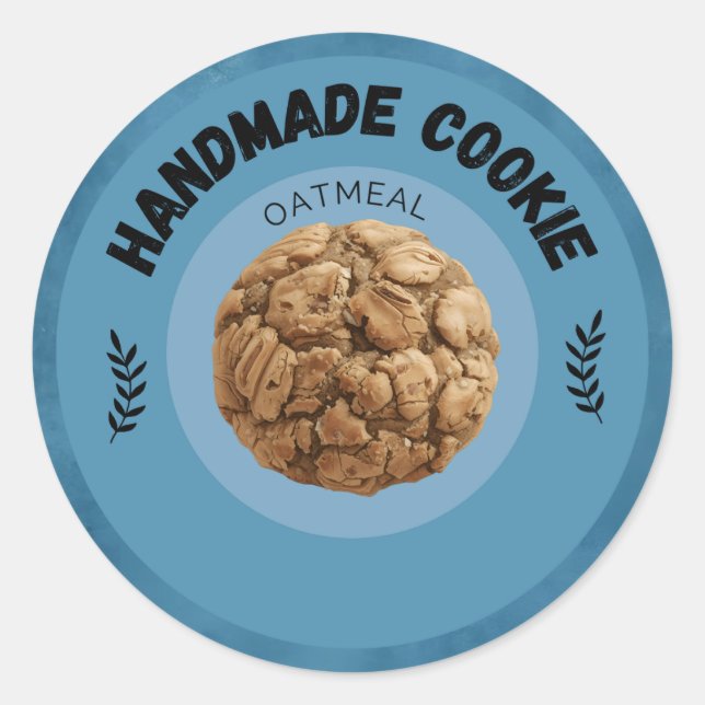 Étiquettes personnalisés de biscuits d'avoine | Pe (Devant)