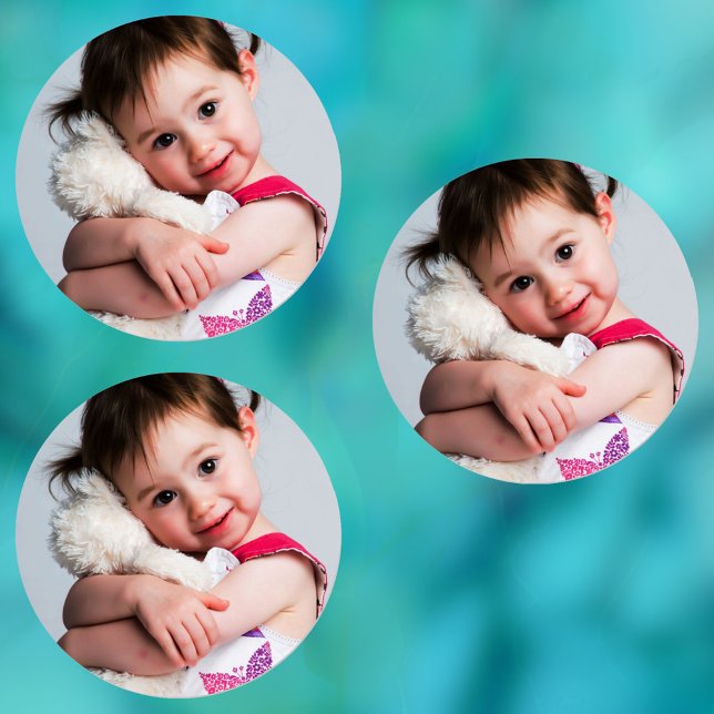 Étiquettes Photo de l'enfant, copain, conjoint, maman ou anim (Créateur téléchargé)