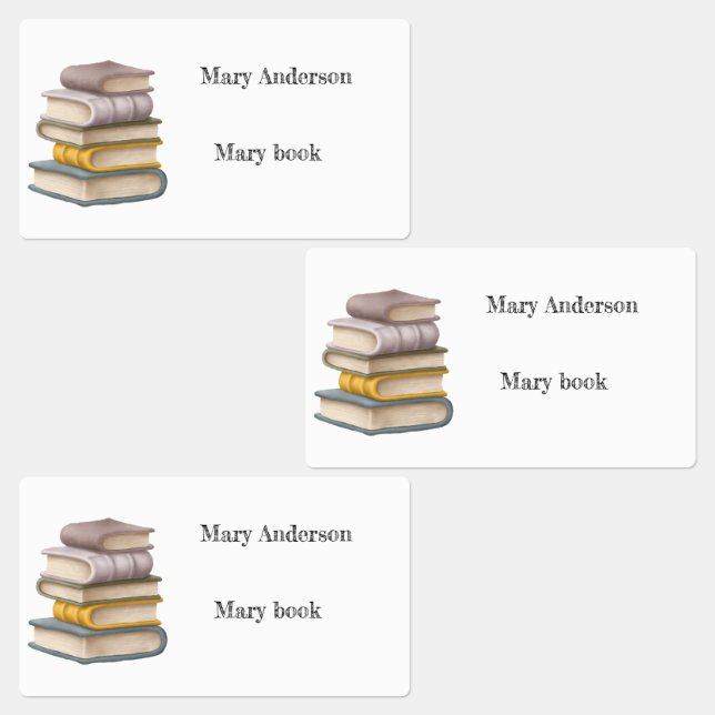 ÉTIQUETTES PILE DES LIVRES (Groupe)