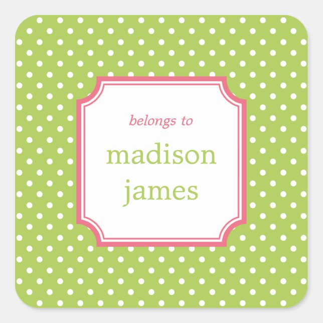 Étiquettes pois ou étiquettes cadeaux (Devant)