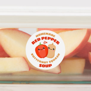 Étiquettes Poivre rouge maison et soupe de courge en noix de